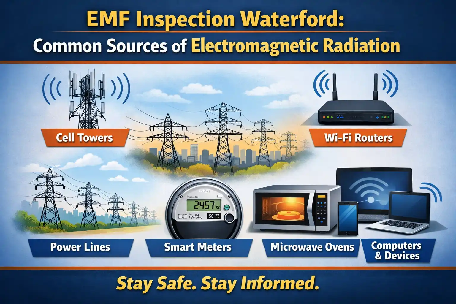 EMF Inspection Waterford: Common Sources of Electromagnetic Radiation